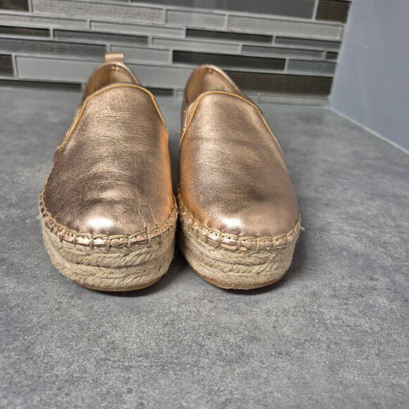 Sam Edelman Rose Gold Slip On Platform Espadrille Size 7 - Picture 3 of 10
